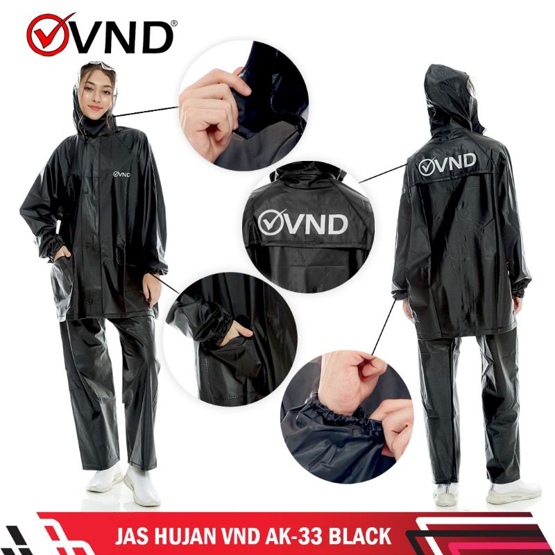 Jas Hujan VND AK-33 Jas Hujan Stelan Karet PVC