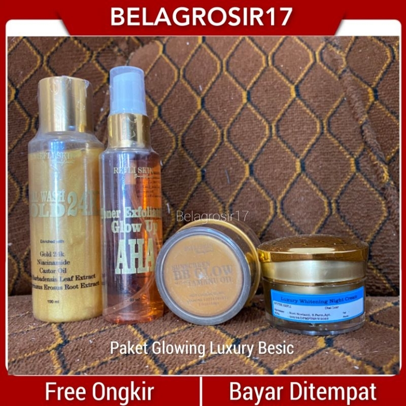 Refliskin Luxury Eksklusif Lengkap L glow id card resmi bpom