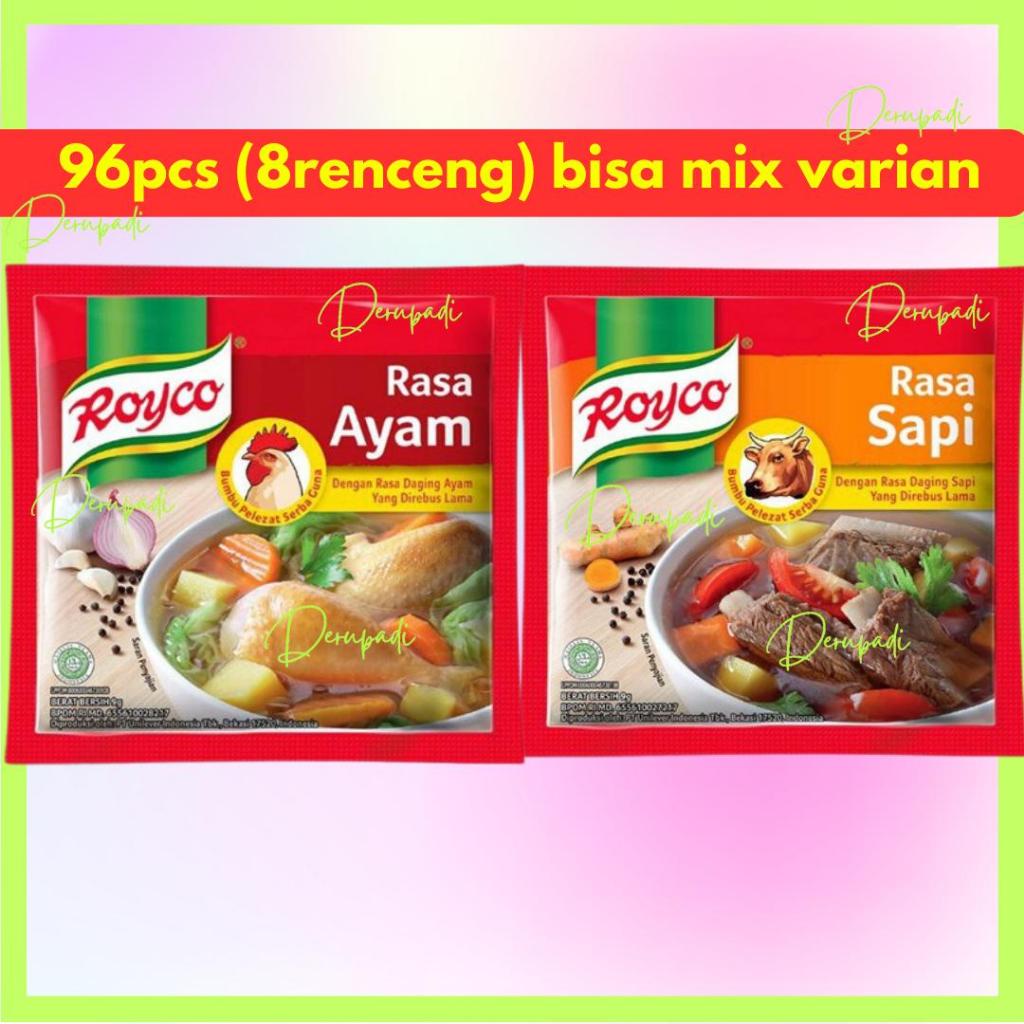 

96pcs (8renteng) Royco Bumbu Kaldu Rasa Sapi 8gr