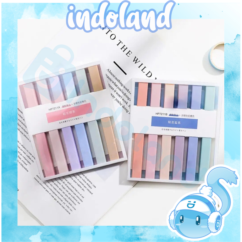 

☀ INDOLAND ☀ Stabillo Highliter set isi 6 Aesthetic Highlighter Warna Soft Lembut Berkualitas Sketch Marker Pen Art Painting Spidol Pastel Warna S104