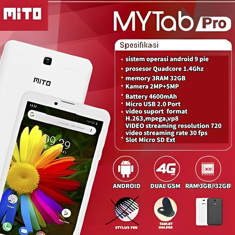 (Cuci gudang) Tablet/Tablet mito/TAB/mito my tab 8