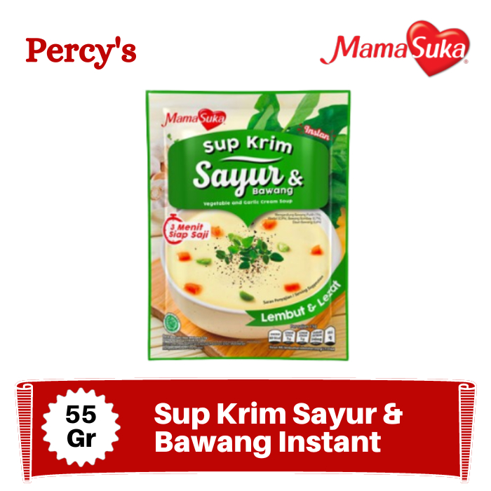 

MamaSuka Sup Krim Sayur & Bawang Instant 55 Gr