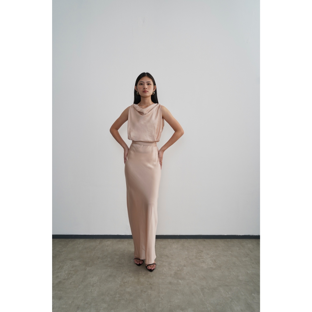 PAFON Neva Dress - Champagne