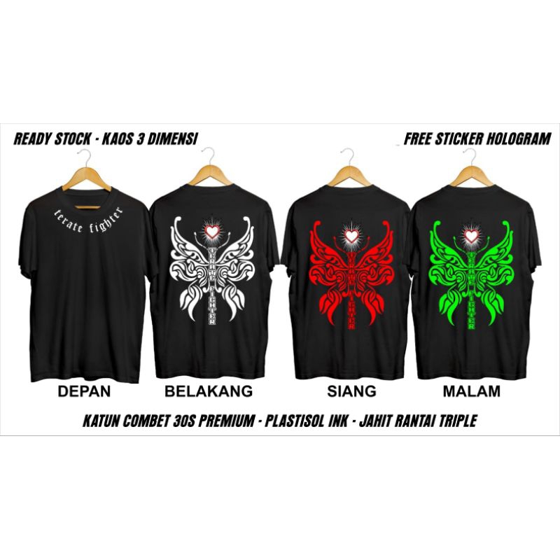 KAOS PSHT 3D KUPU- KUPU