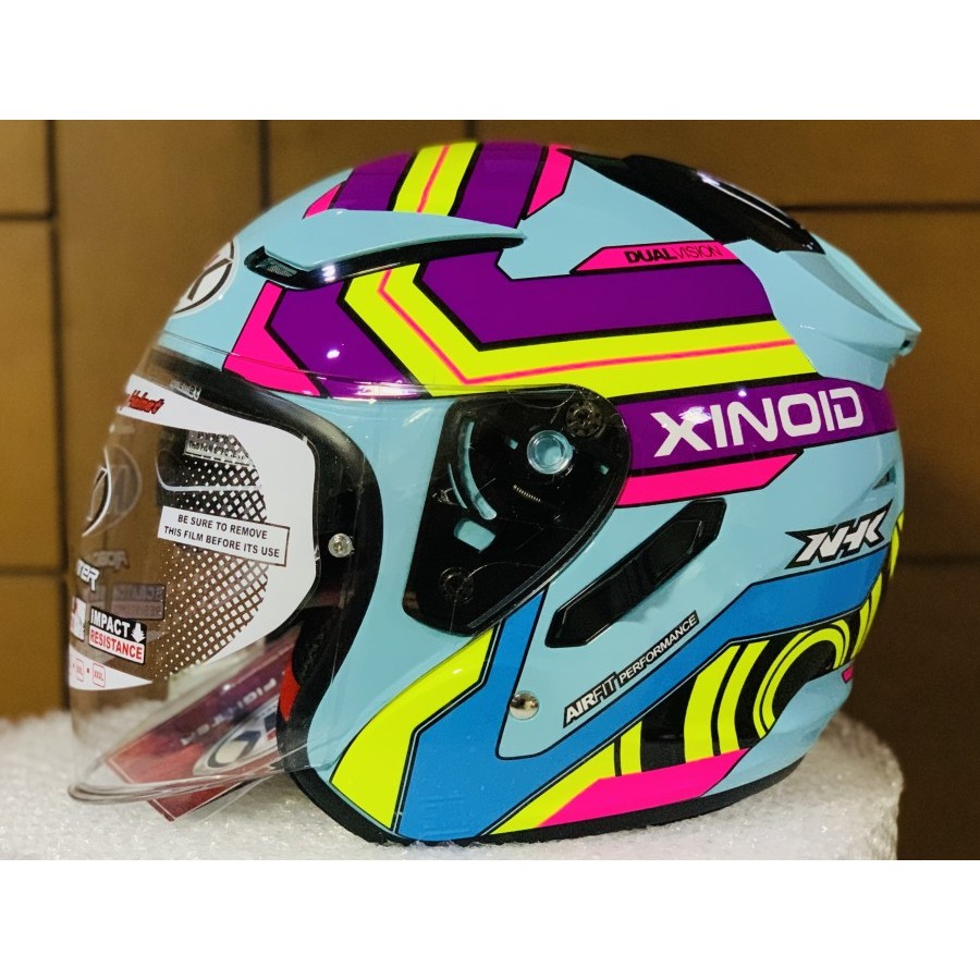 HELM NHK R1 Xinoid - Light Tosca Glossy HELM OPEN FACE NHK R1 XINOID