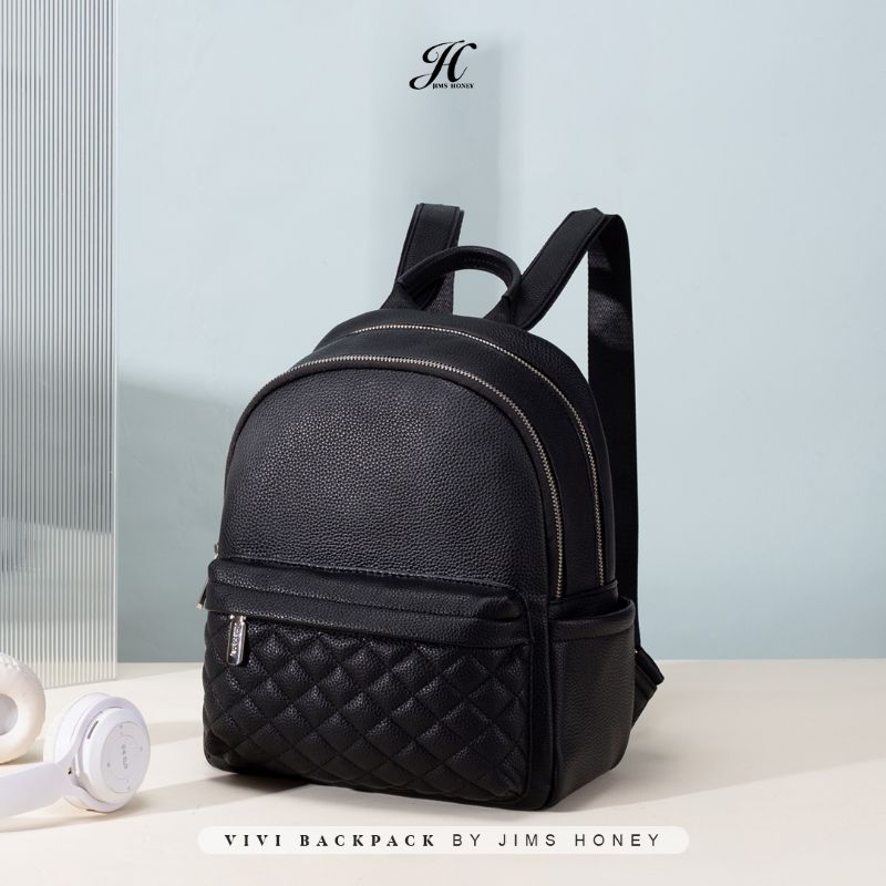 (BAYAR DITEMPAT BISA) VIVI BACKPACK JIMS HONEY TAS RANSEL CEWEK TAS RANSEL SEKOLAH TAS RANSEL KERJA 