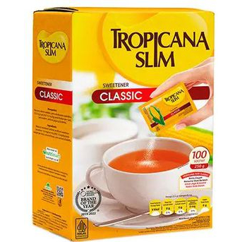 

Tropicana Slim Sweetener Classic & Diabtx isi 100