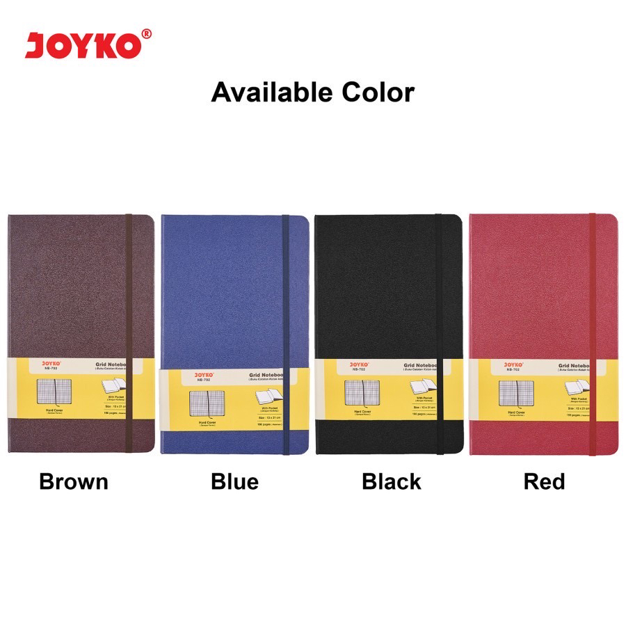 

Joyko Grid Notebook NB-702 Buku Catatan Kotak Sampul HardCover 13x21cm