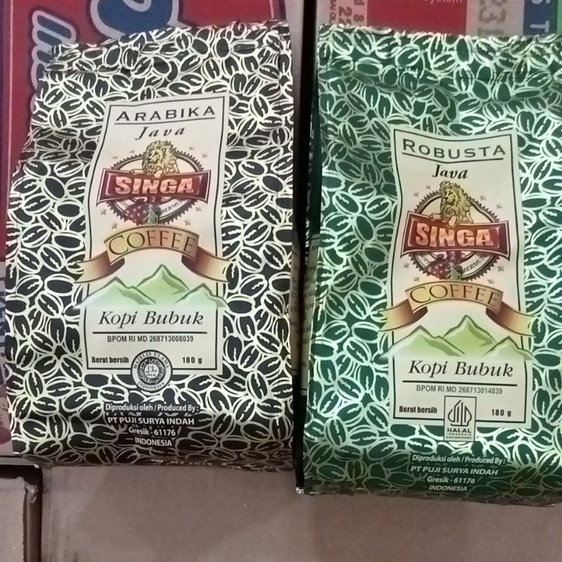 

KOPI SINGA ARABIKA JAVA/ROBUSTA JAVA 180gr