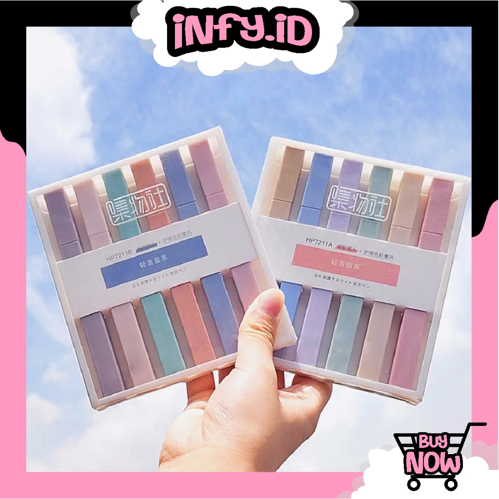 

INFY - Highlighter Morandi Set 6pcs Pastel Color S104