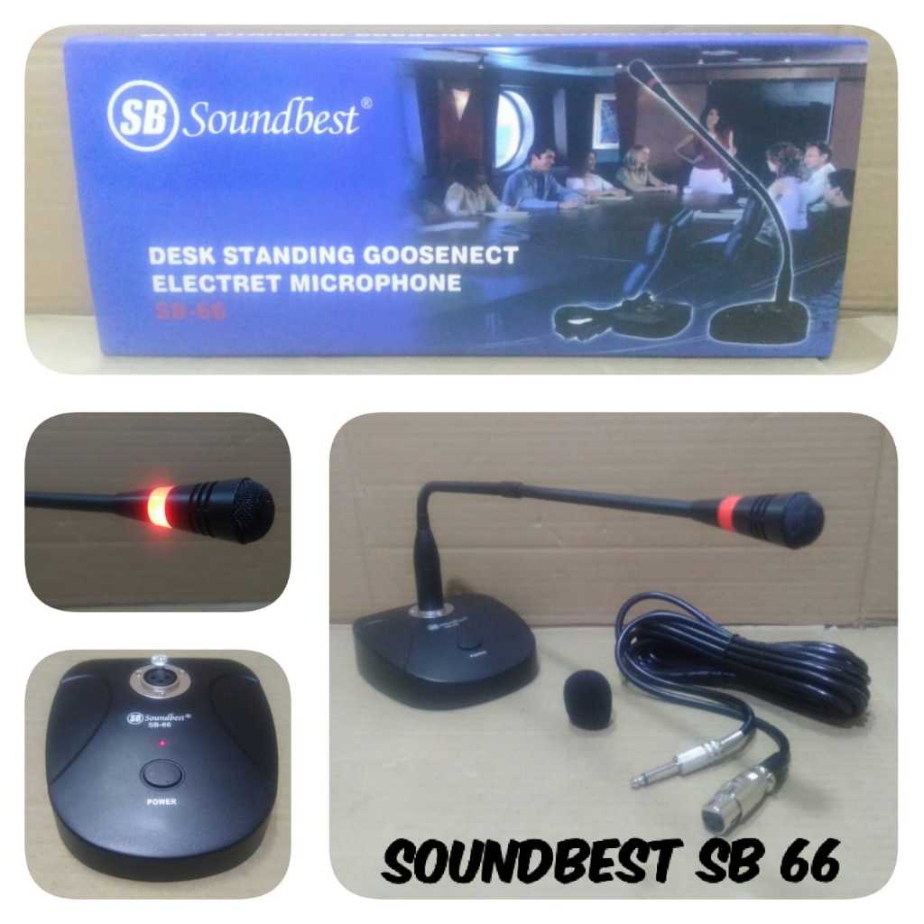 Microphone Meja Soundbest SB66 / SB 66 / SB-66 ORIGINAL