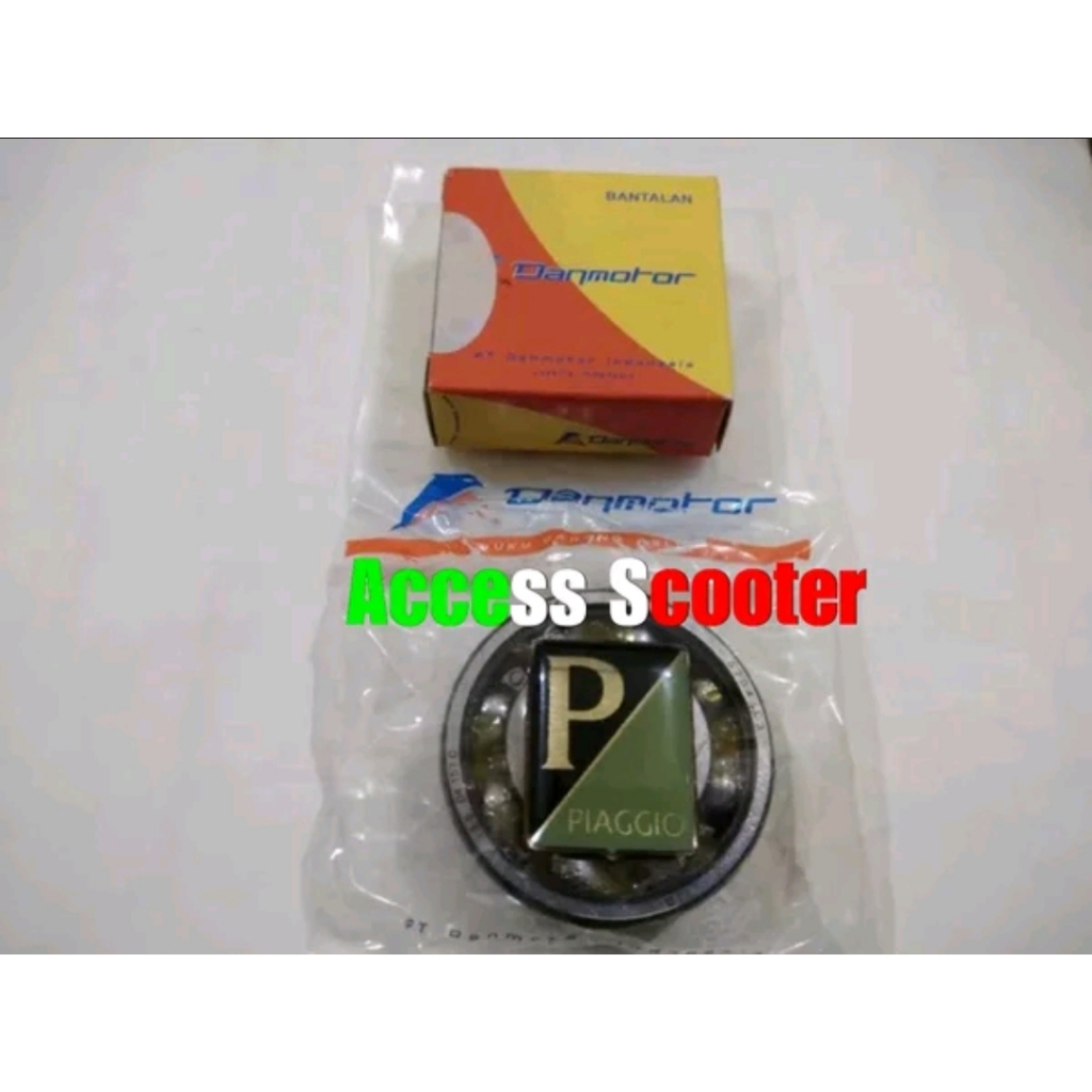 Laher Bearing Roda Belakang Vespa 6204 Polos ORI SKF Danmotor
