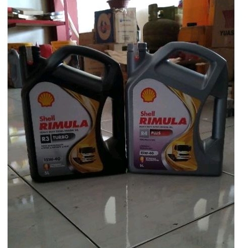 Oli Mesin Shell Rimula galon R4 & R3 5L / Asli
