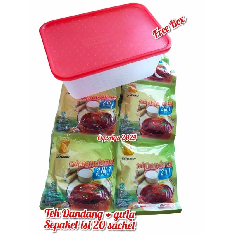 

TEH DANDANG + GULA FREE BOX SEPAKET ISI 20 SACHET