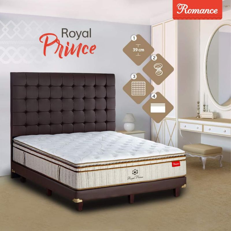SPRING BED ROMANCE ELEGAN KASUR MODERN SPRING BED ROYAL PRINCE MEWAH.SPRING BED ROMANCE KASUR ROMANC