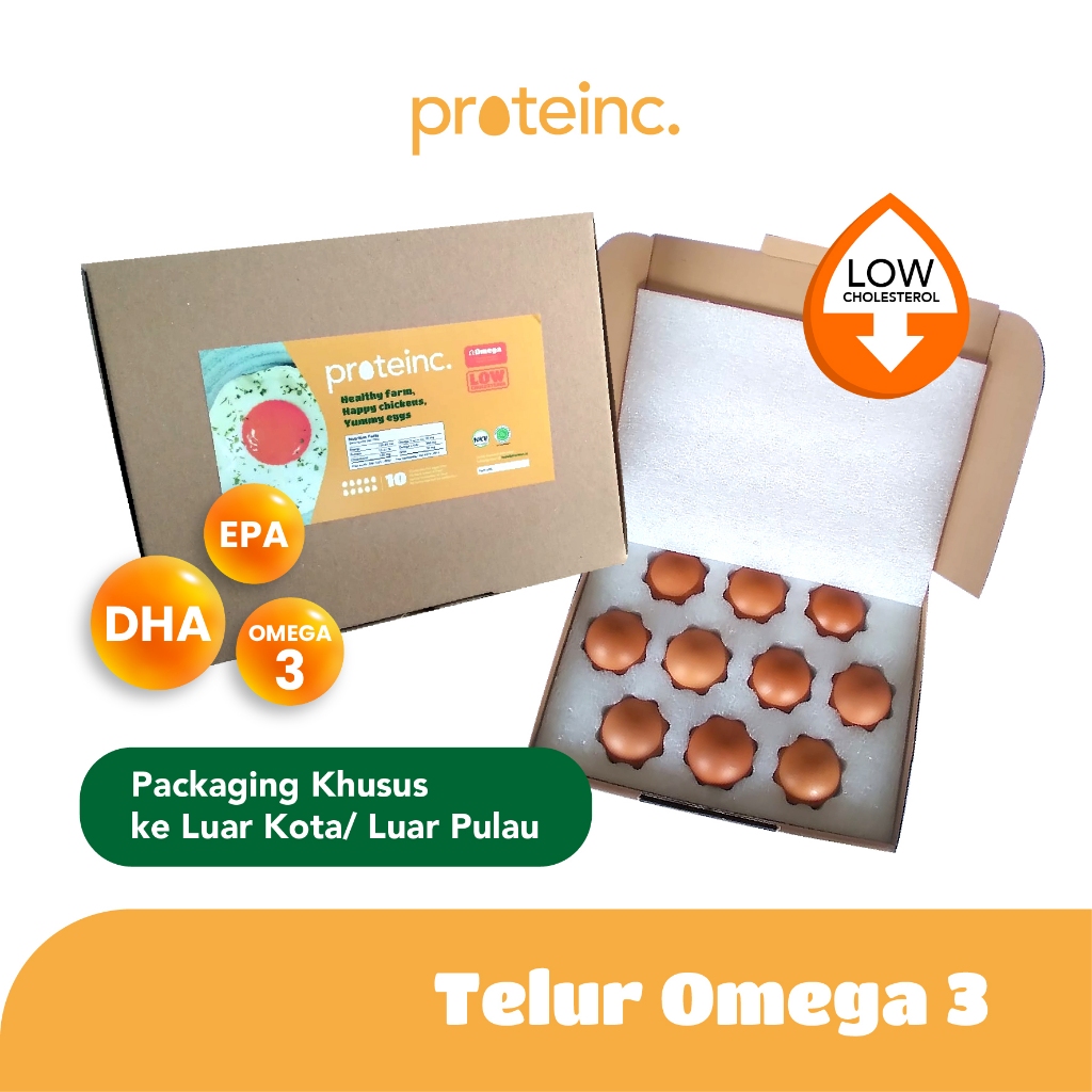 

Proteinc. Fresh Egg Telur Ayam Negeri Omega 3 (Packaging Khusus)