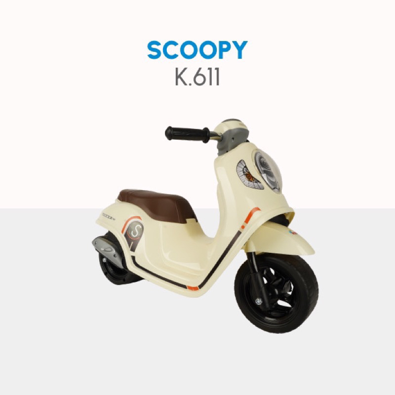 MAINAN ANAK MOTOR FOOT TO FLOOR K611 HONDA SCOOPY - PMB TOYS