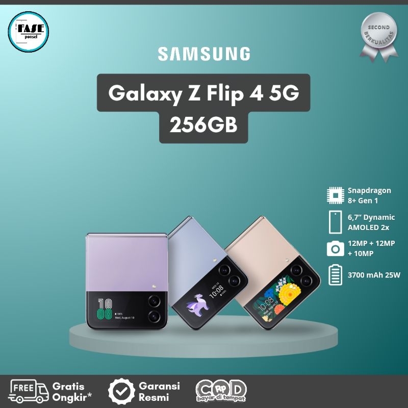 Samsung Galaxy Z Flip 4 5G 256GB Resmi SEIN Second Bekas Z Flip4