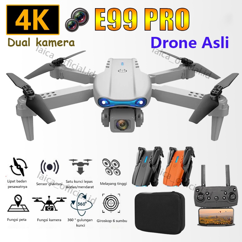 2025 TERBARU Drone E99 PRO Mini Drone Dual Kamera Drone indoor RC 4K HD Kamera WIFI FPV Lipat Profes