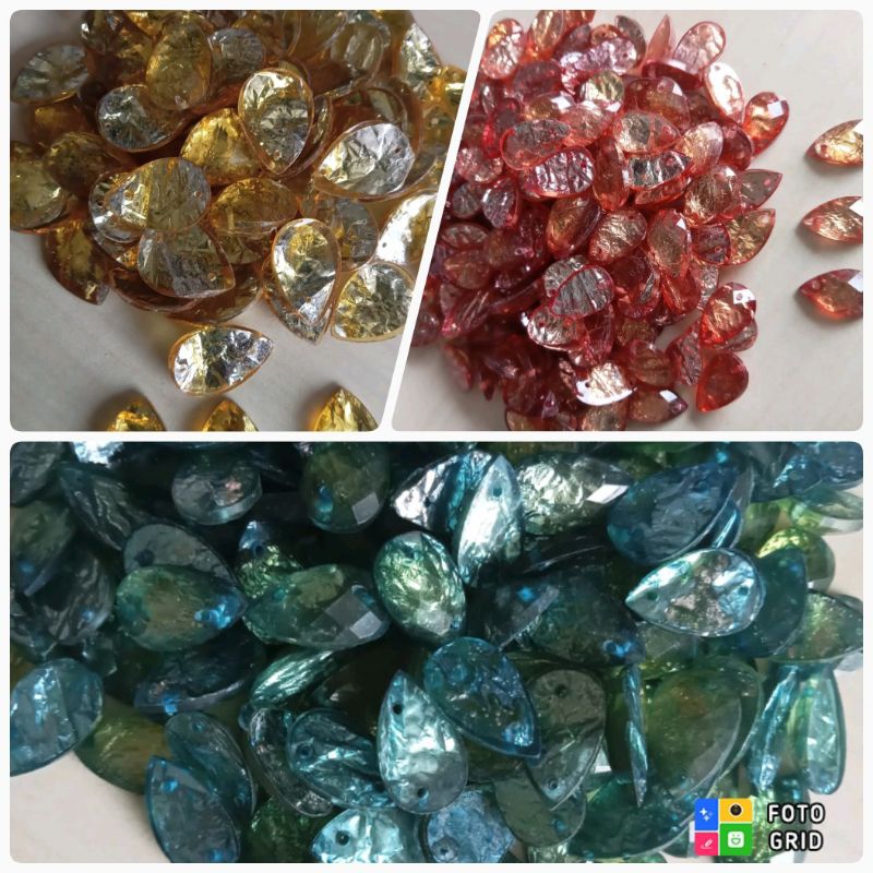 10x18ML PAYET DIAMOND TETES  RESIN MARMER WARNA@50PCS (DM 73)
