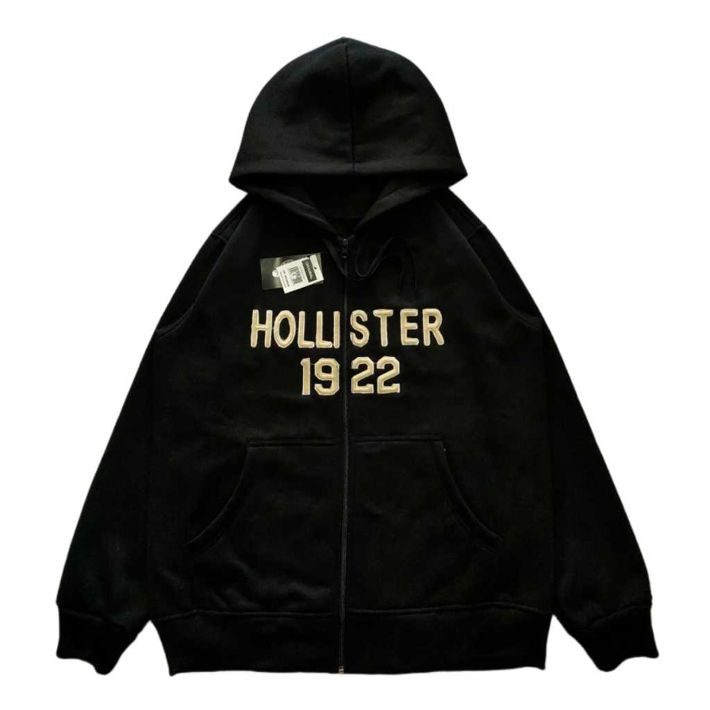 Sweater Hoodie Pria/Wanita TERLARIS HOLLISTER Premium Distro Jaket Hoodie Jumper Bordir Unisex Pria-