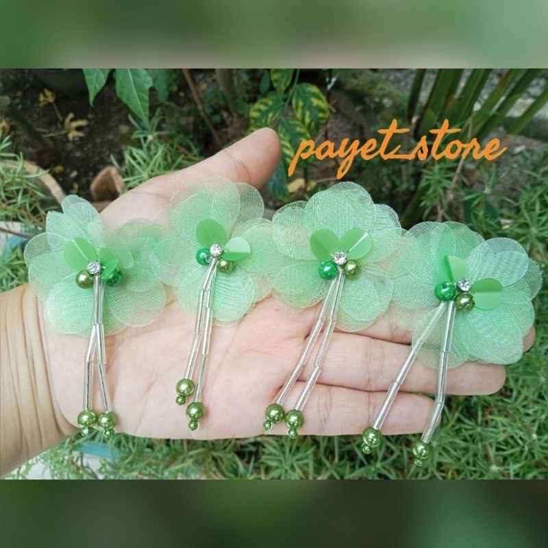 Payet Bunga Organza 3d