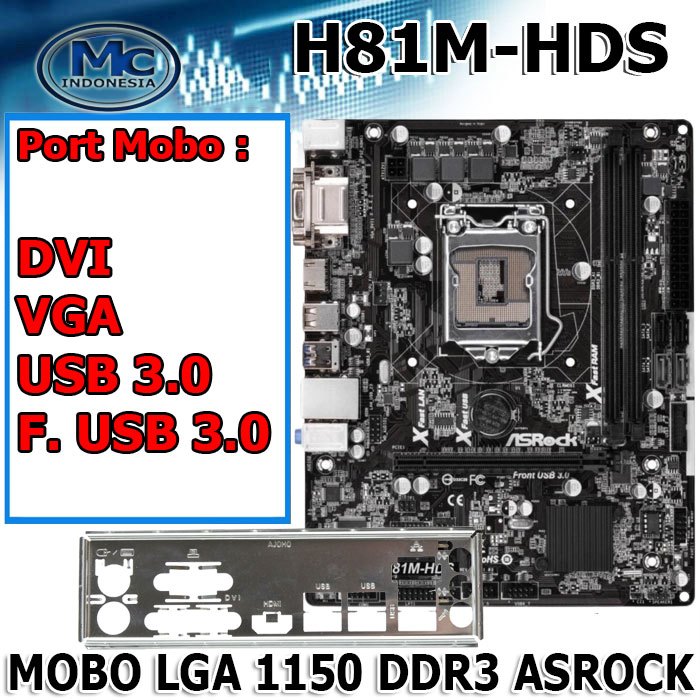 Mainboard MOBO H81 Intel LGA 1150 ASRock Onboard