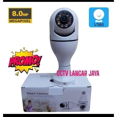 New Ip Camera Bohlam PTZ Speed Dome V380 8MP Full HD Cctv wireless - HANYA CCTV