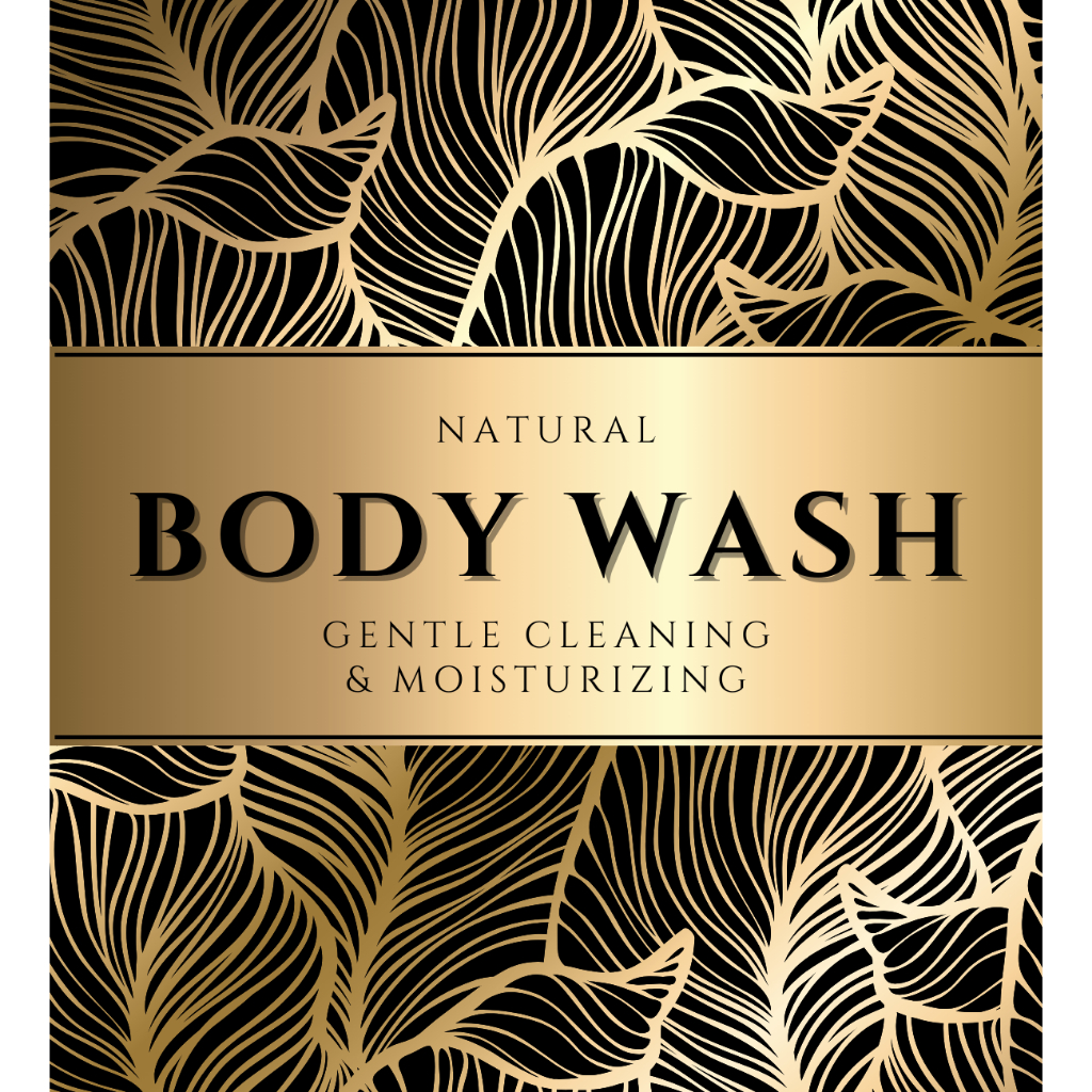 

Stiker Botol Sabun Cair Waterproof Motif Floral Gold