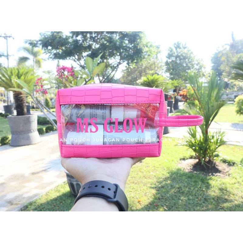 (minimal order 100)POUCH BOXY CROCO MIKA skincare kosmetik pouch skincare dompet skincare murah souv