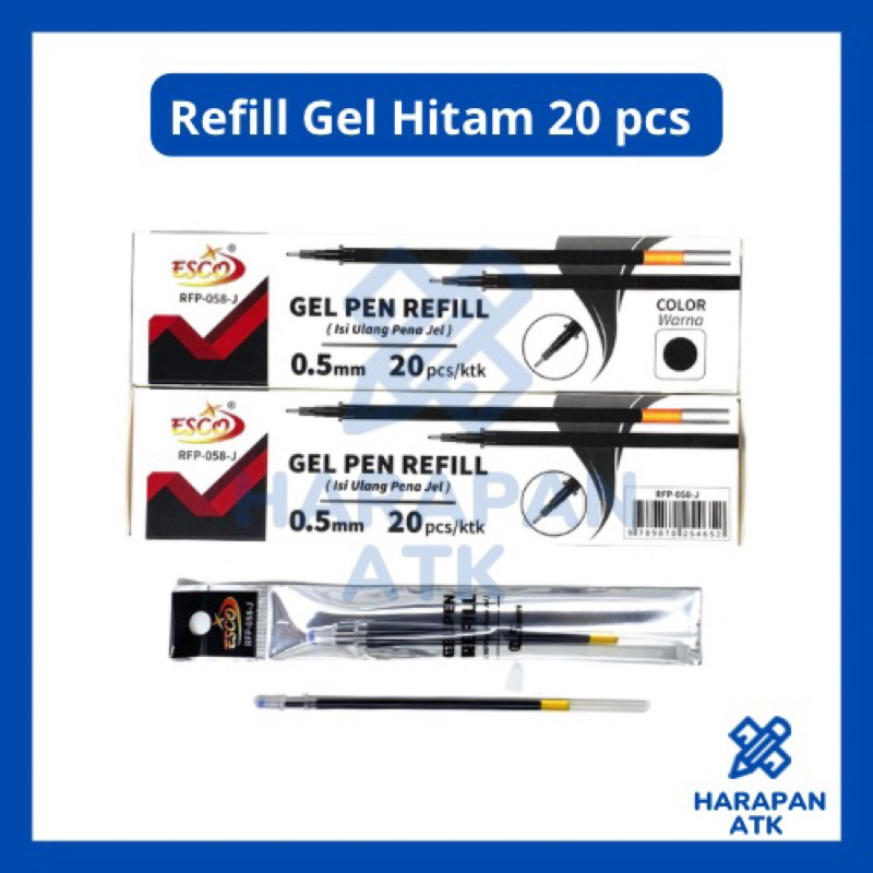 

REFILL GEL HITAM 20 PCS
