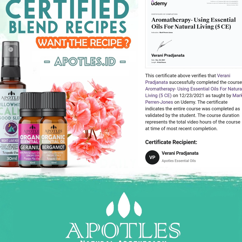 Baru Tuberose Essential Oil - Minyak Aromaterapi Bunga Sedap Malam 10ml