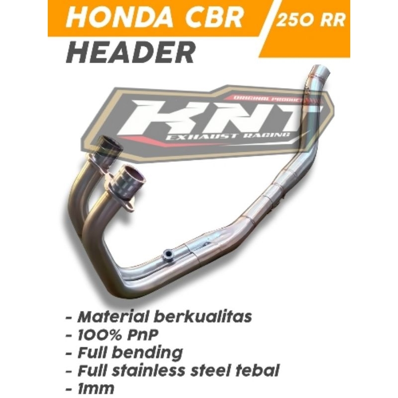 Header Leheran Pipa Bending Cbr 250 RR Ful stainles inlet 50mm