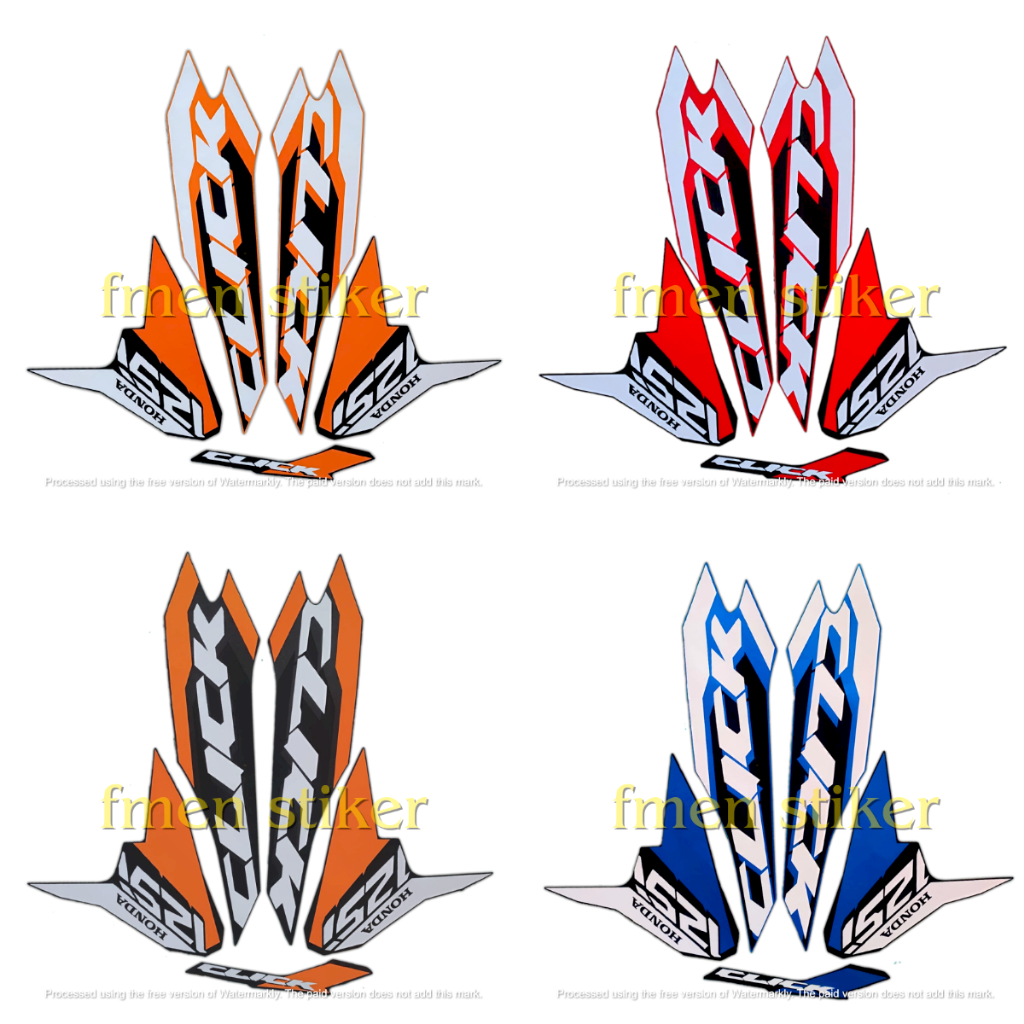 JUAL STIKER STRIPING LIS MOTOR HONDA VARIO TECHNO 125 2018 THAILAND FULLSET