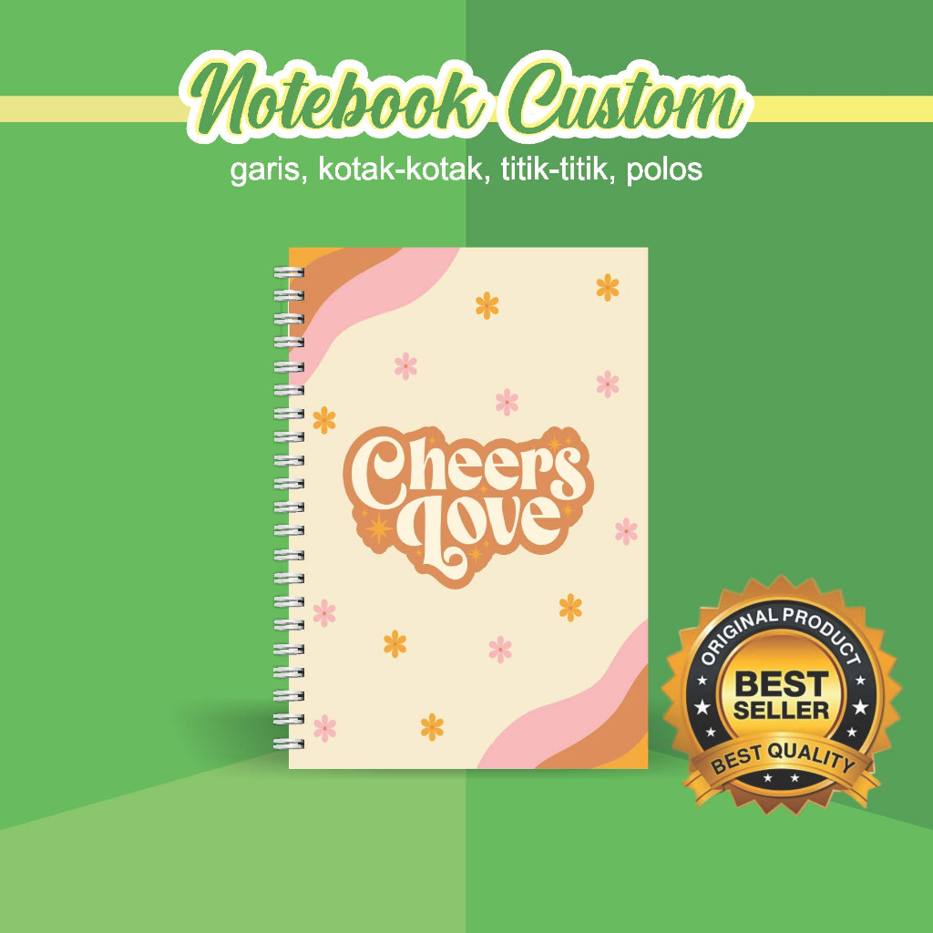 

NOTEBOOK A5 CUSTOM CATATAN/JURNAL BOOKPAPER GRID/KOTAK2#DOTTED/TITIK2#BLANK/POLOS