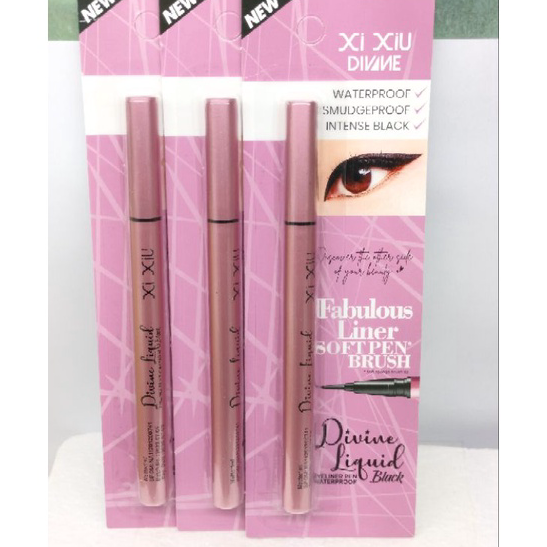 ☊✵ Eyeliner Spidol Xiu Xiu Waterproof//Xiu Xiu Fabulous Liner Soft Pen Brush//Eyeliner Spidol Xiu Xi