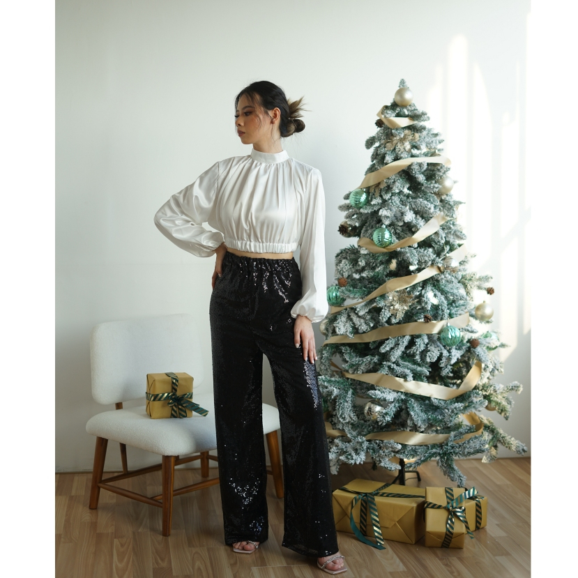 JUNIPER TOP - Satin Blouse | Crop Top | Blouse