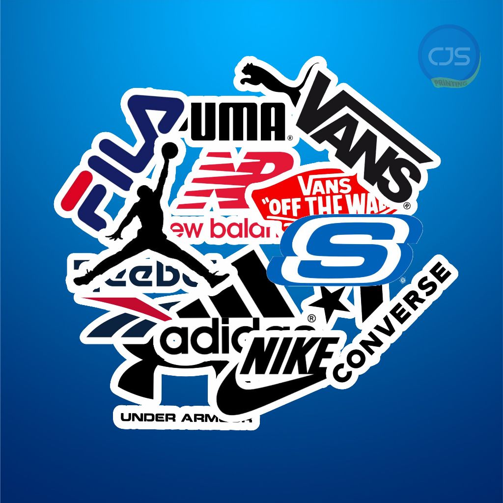 

Sticker Pack Vinyl Sneakers Brand 12 Pcs