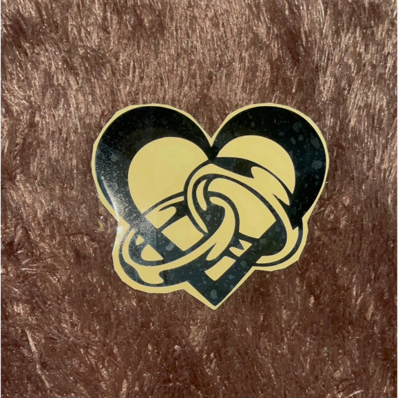 Stiker Ring Love Wedding Hadiah Pernikahan Cutting Sticker untuk papan akrilik bisa custom