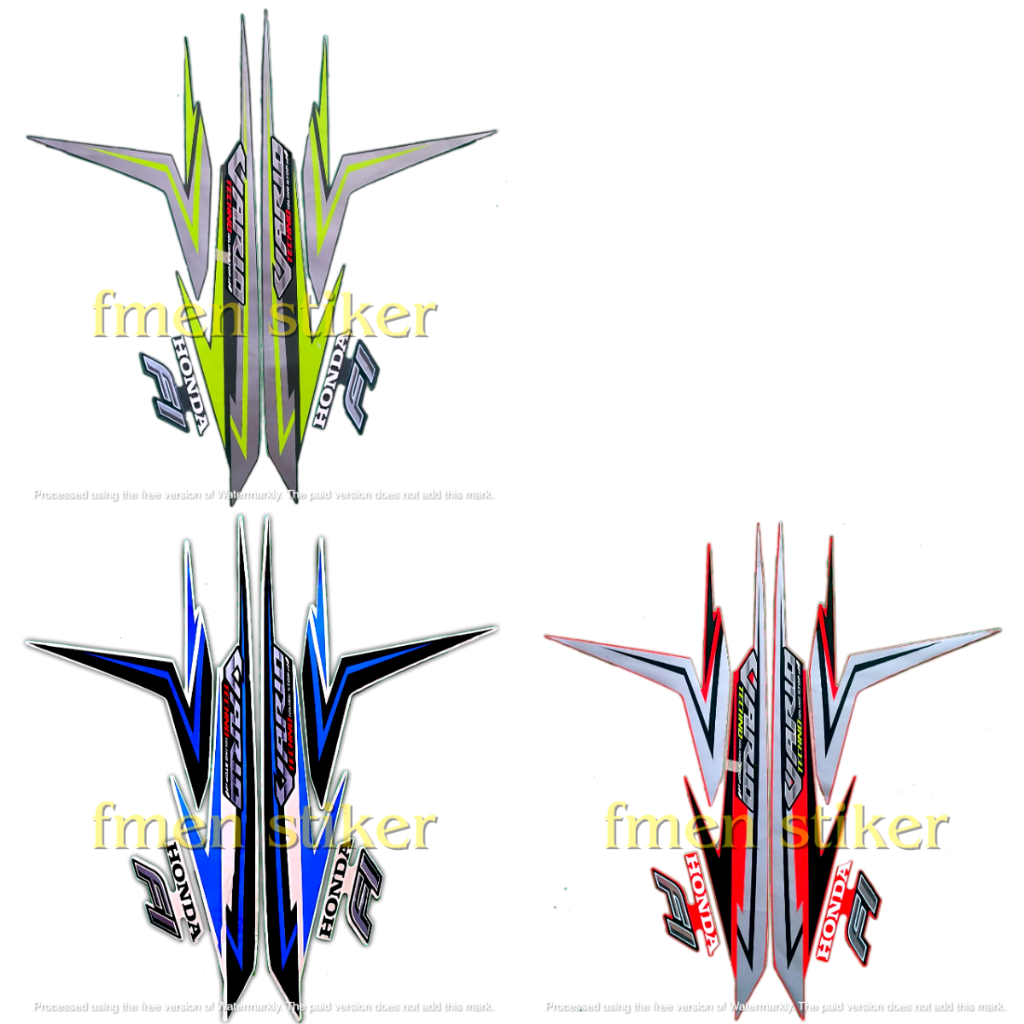 JUAL STIKER STRIPING LIS BODY MOTOR HONDA VARIO TECHNO 125 FI 2016 ISS FULLSET