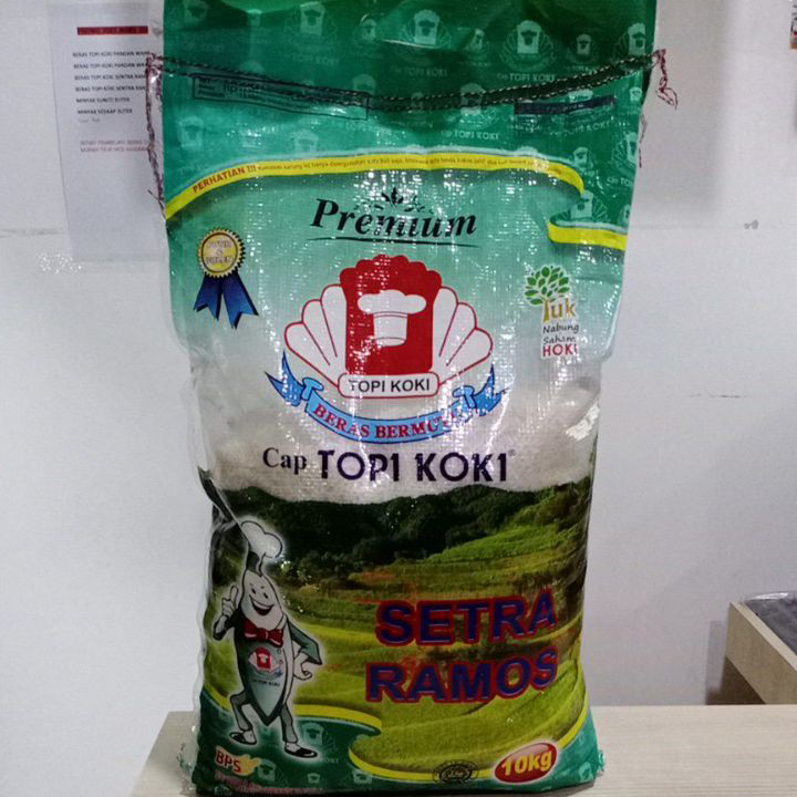 

Super Promo BERAS CAP TOPI KOKI SETRA RAMOS 10 KG 10KG - TOPI KOKI SETRA RAMOS 10KG - BERAS PREMIUM