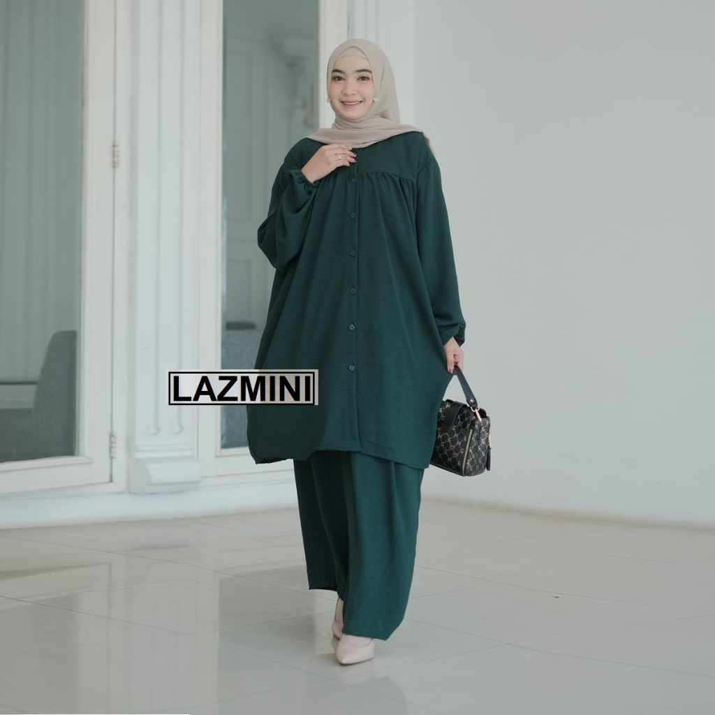 COD SETELAN JUMBO XXXXXL - 5L LD 140 ONE SET WANITA CRINKLE TIDAK MENERAWANG HALUS DINGIN