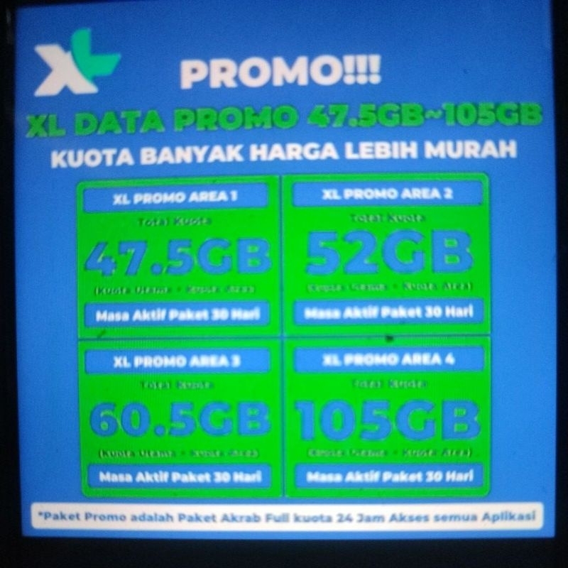 Paket kuota XL Murah