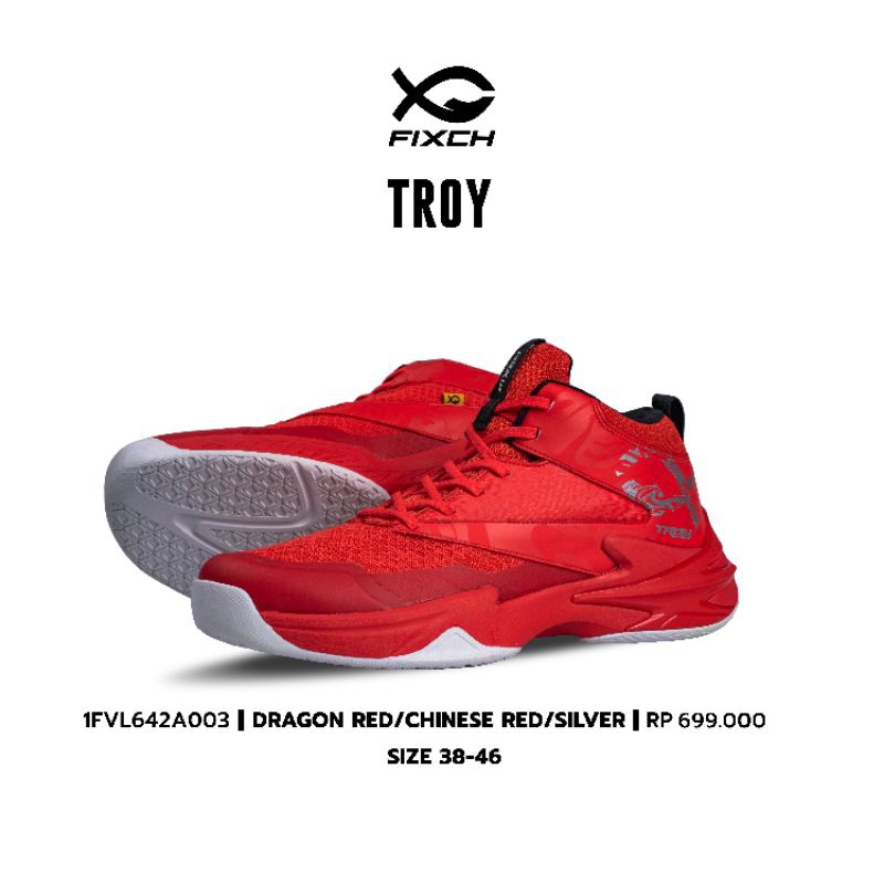 SEPATU VOLI FIXCH SPORTS / VOLLY ORIGINAL -sepatu voli ,volley ,voly fixch sports terbaru ; TROY - D