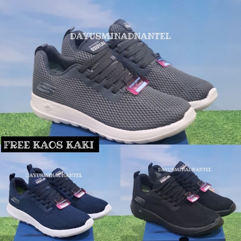 Sepatu Pria Skechers Goga Max Tali / Skechers Gorun / Sepatu Skechers Gogamax Tali