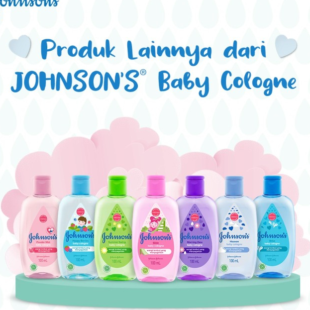 Produk Keren [BPOM] JOHNSON'S Baby Cologne Isi 100ml / Summer Swing / Morning Dew / Heaven / Happy B