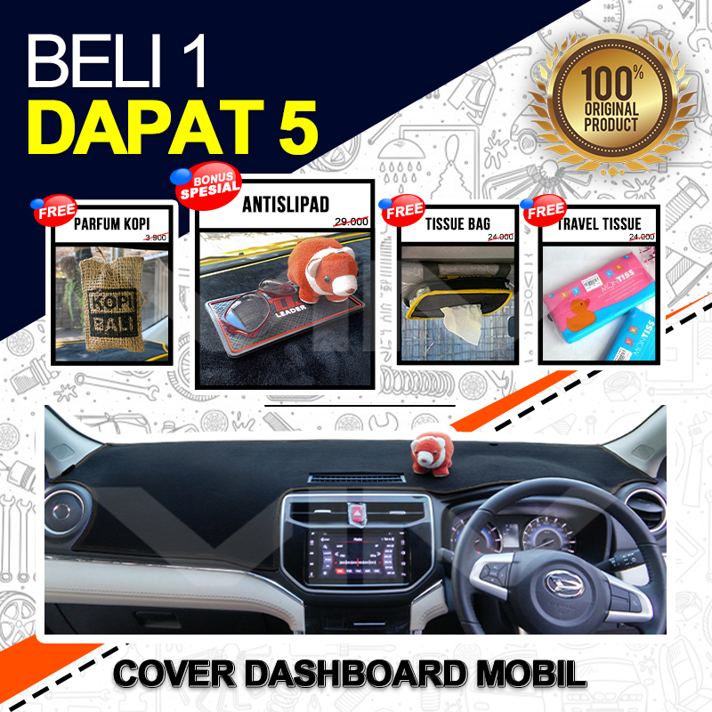 Cover Dashboard Mobil Toyota New Rush 2018 - 2022 | Alas Karpet Dasbor Interior Mobil 2018 2019 2020