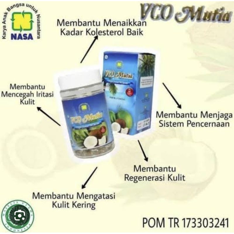 

VCO COCONUT OIL/MINYAK KELAPA MURNI