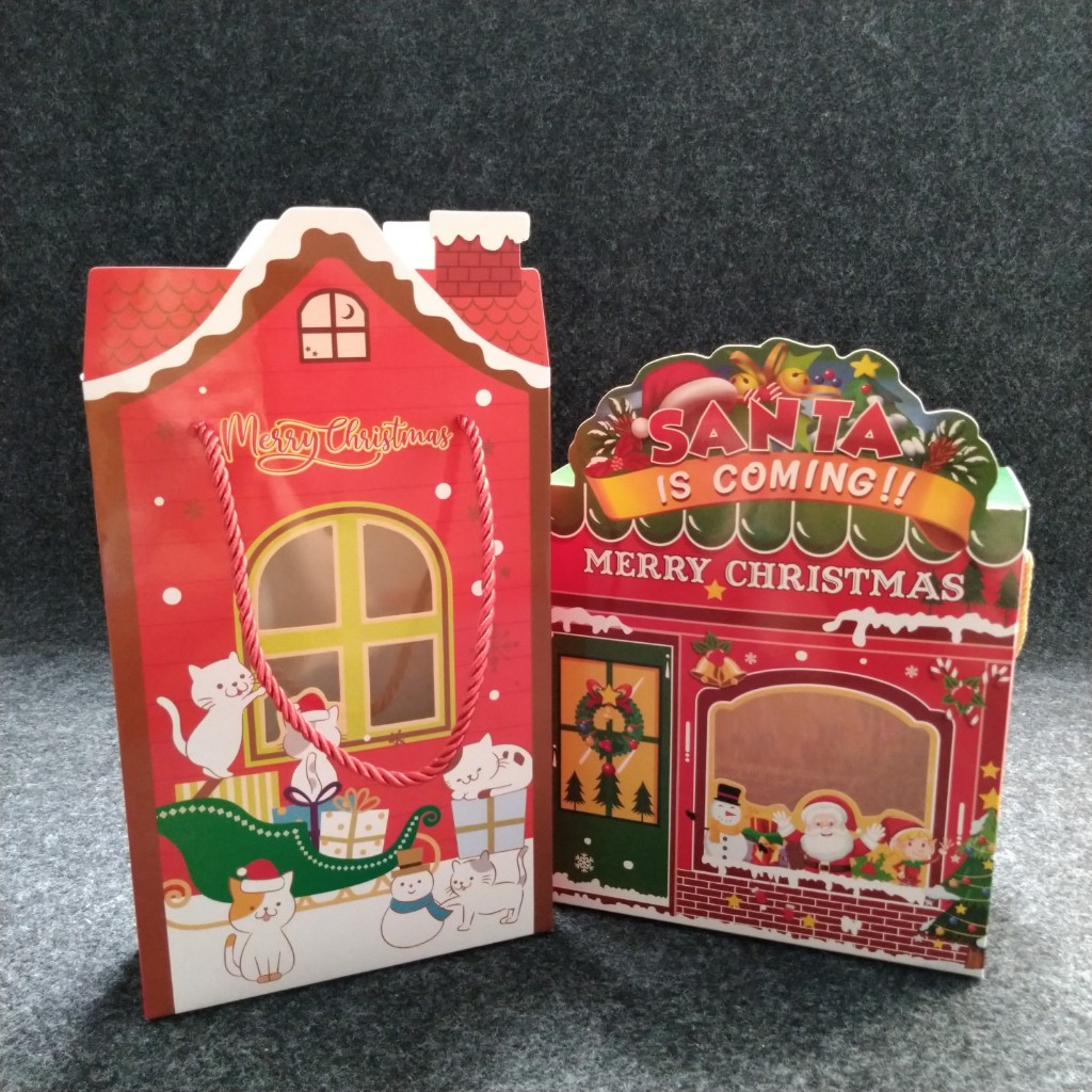 

Christmas Hampers Box / Kotak Hampers Natal Model Rumah