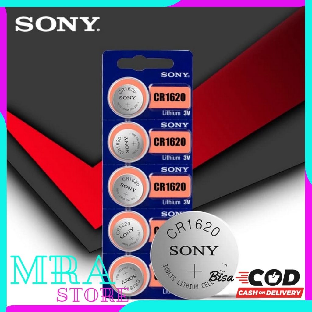 Sony cr1620 Baterai Batrei Batre Sony Murata CR1620 CR 1620 Original